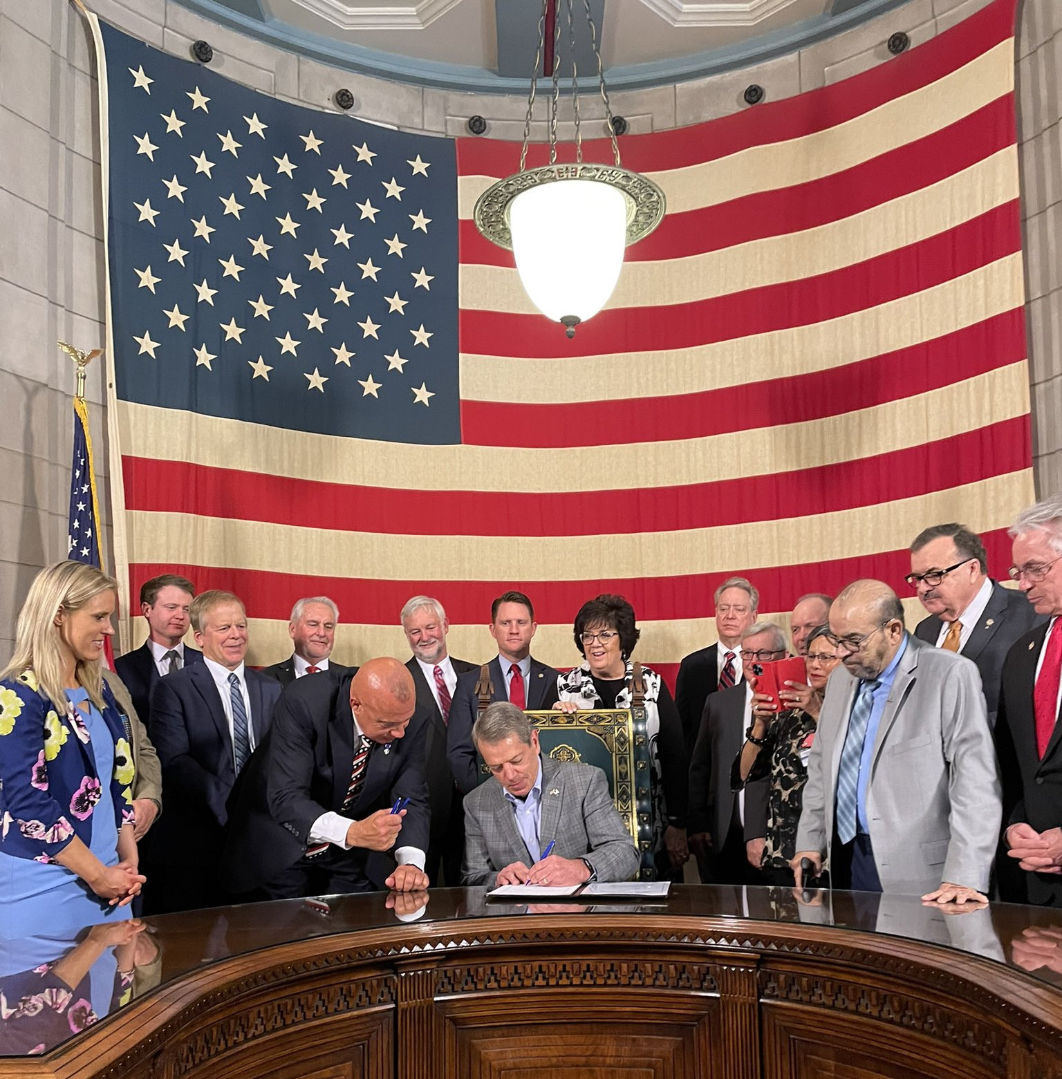 Nebraska Governor Jim Pillen signed LB77 on Tuesday, making Nebraska the 27th state to pass a Constitutional Carry bill. Photo provided