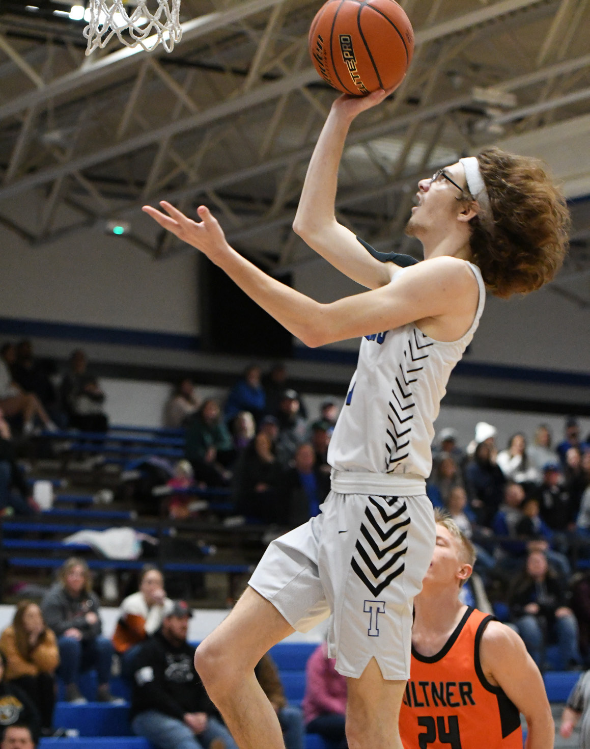 Tim Jarecki scored 7 points on Friday against Giltner. NCJ photo by Rick Holtz