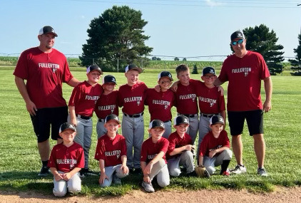 Fullerton 8U baseball finishes season 2nd in East division and 4th in tournament