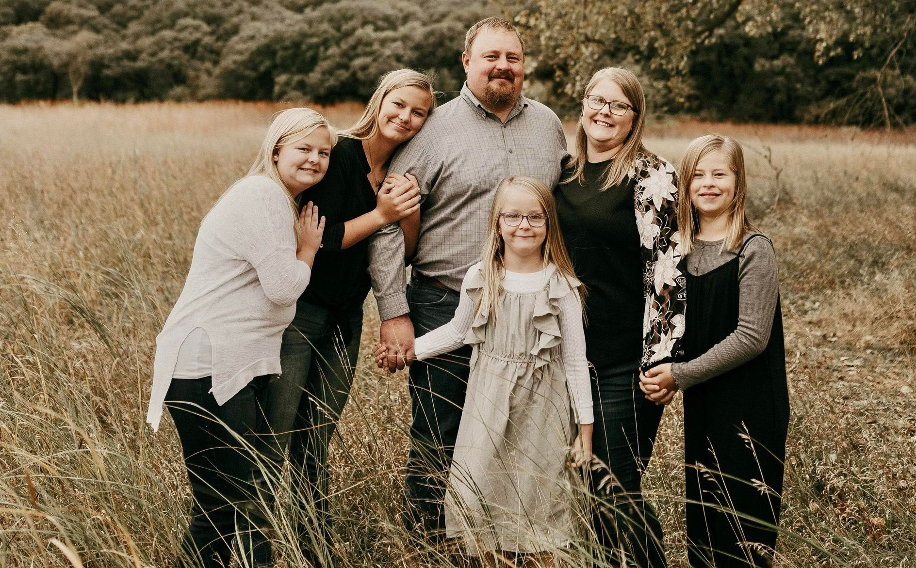 Olson Family from L to R Daffney, Delylla, Bengt, Dillena, Janae and Dayzie-Kay Photo provided
