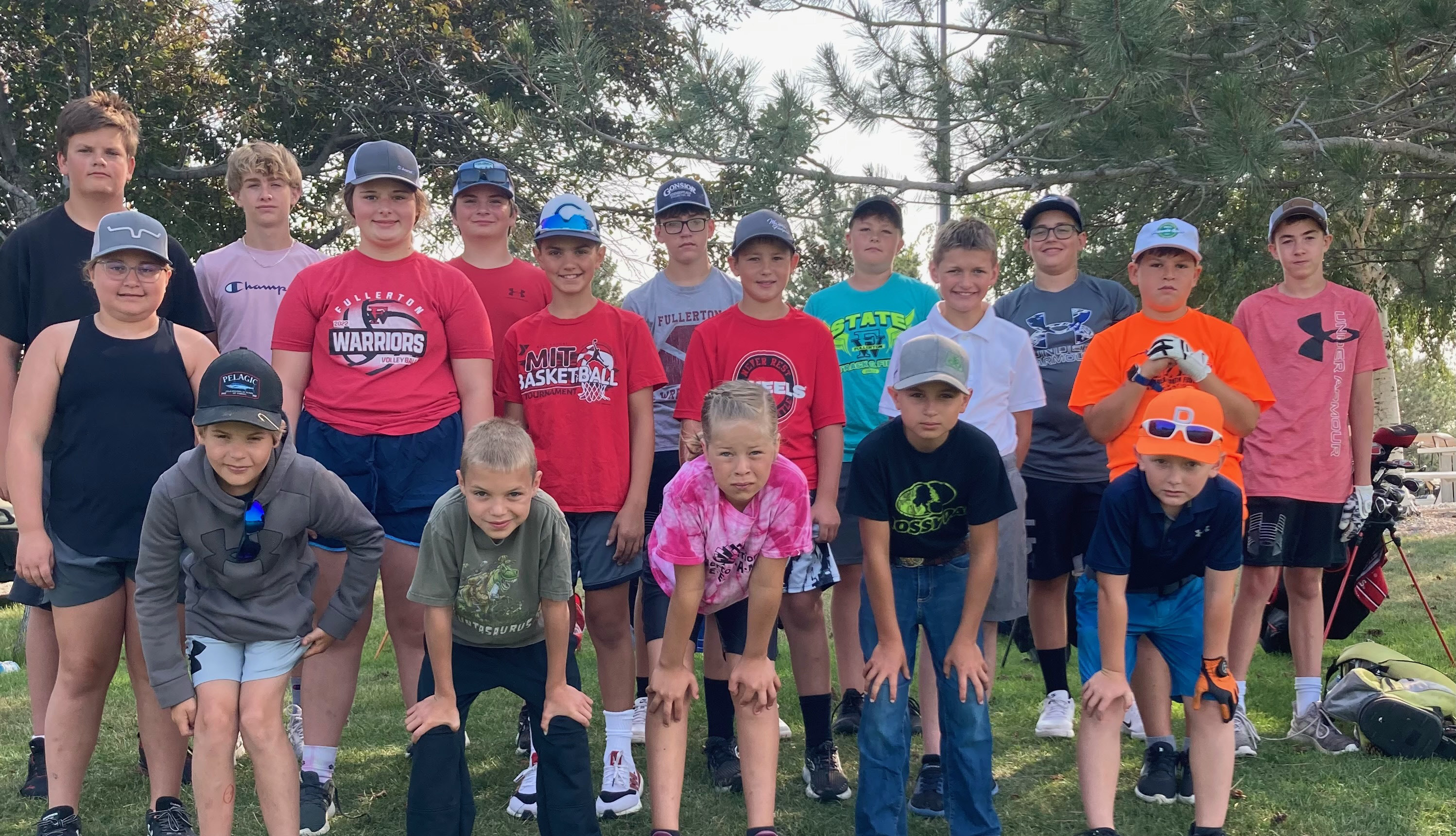 Front Row: Knox Carlson (left), Carson Smith, Dayzie Olson, Blake Smith, and Brock Swett. Middle Row: Kamryn Grzywa, Harper Pickrel, Layton Melcher, Jack Malander, Marshall Nelson, &amp; Keegan Rodriguez. Back Row: Jacob Finley, Kyle Horn, Parker Aaberg, Tucker Smith, Axel Collins, Kip Hamik, &amp; Brock Dubas. Photo provided