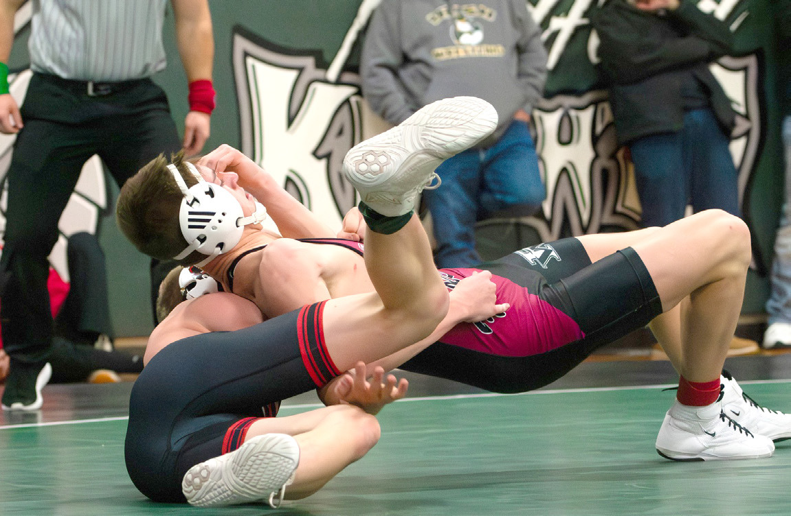 Tucker Smith finished second at 150 pounds on Saturday. NCJ photo by Melissa Aaberg