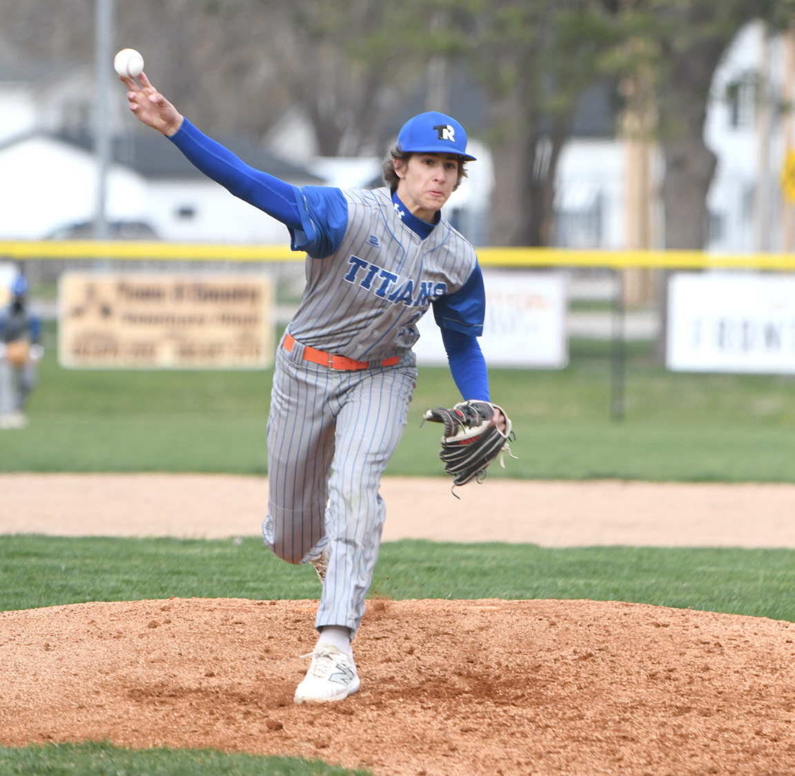 Titans pitcher Braedyn Ramaekers threw a complete game on Friday. NCJ photo by Rick Holtz