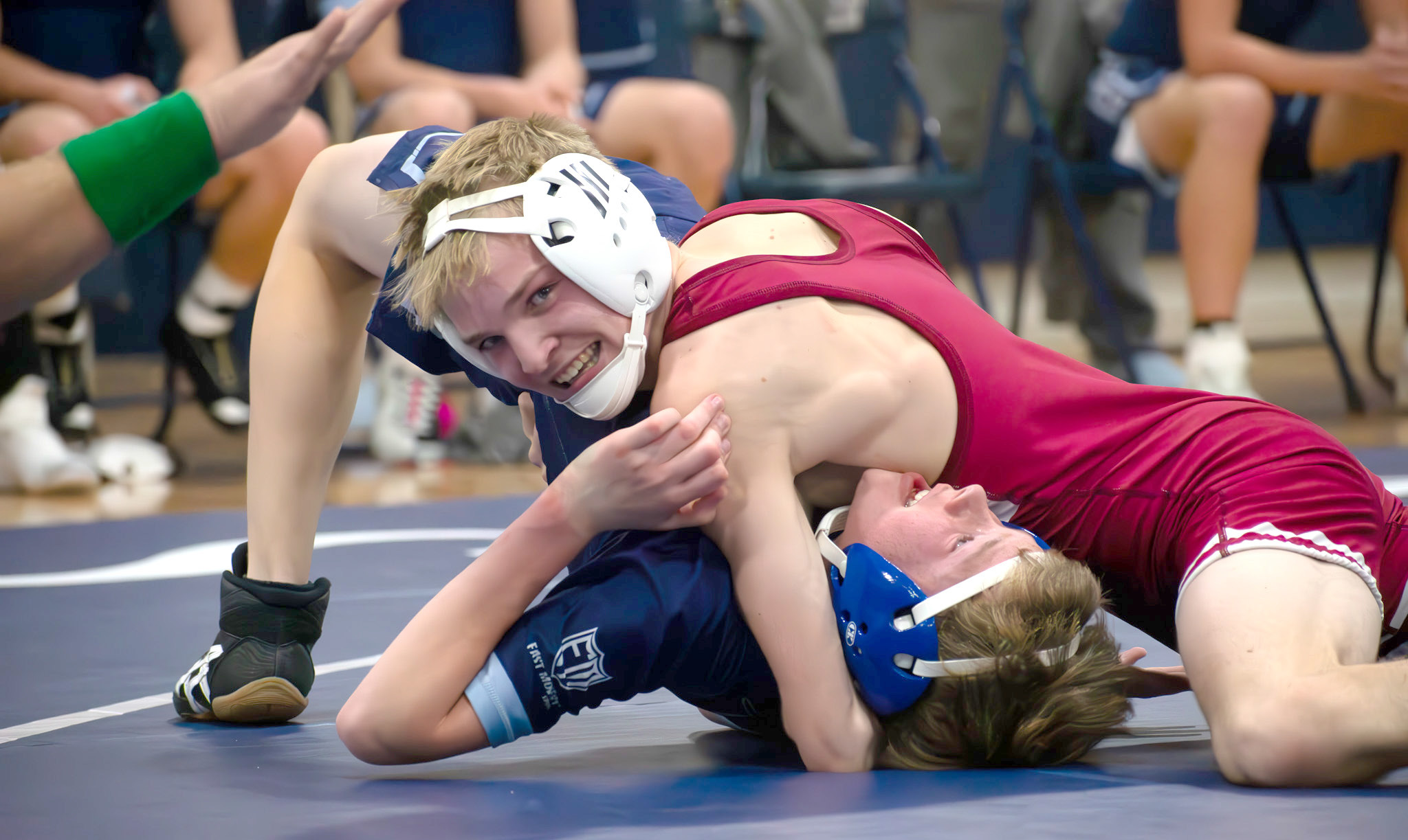 Tate Wood finished undefeated at 113 pounds at the Lakeview Invite. NCJ photo by MelissaAaberg