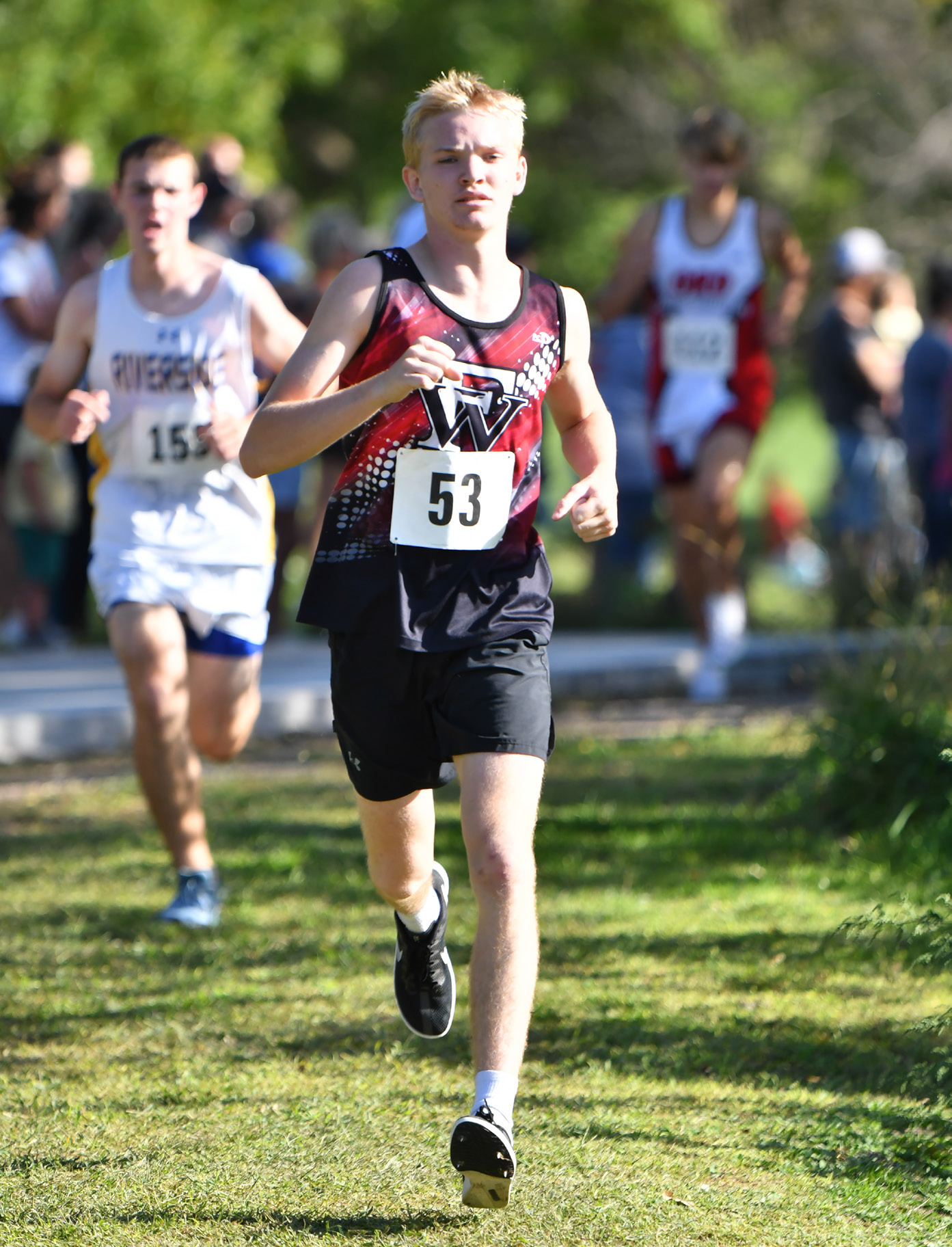 Tate Wood finished 11th overall with a time of 19:03 at the Ord Invite on Friday. NCJ photos by Rick Holtz