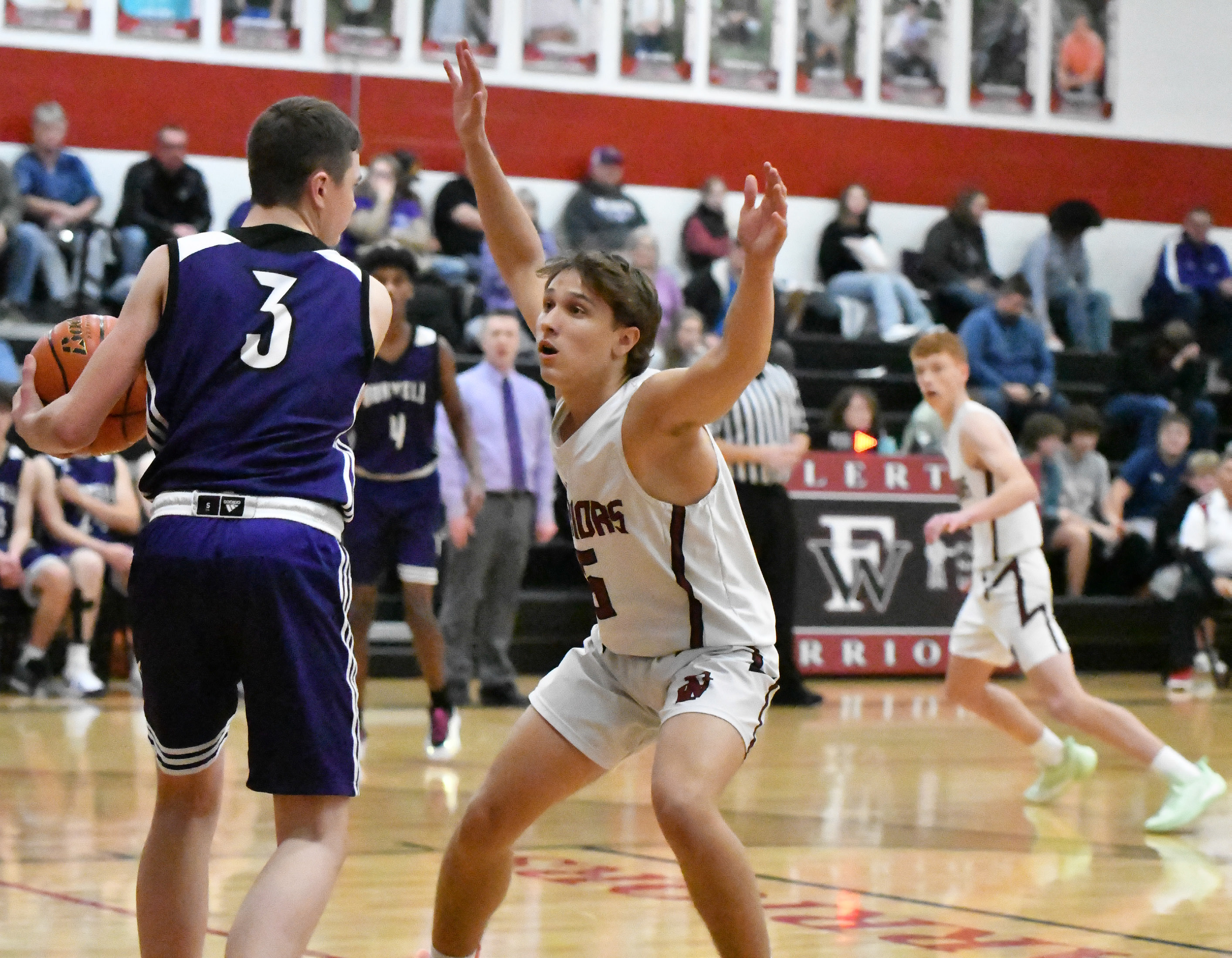 Jakob Supik scored a career high 27 points in the season-opener against Burwell. NCJ photo by Rick Holtz