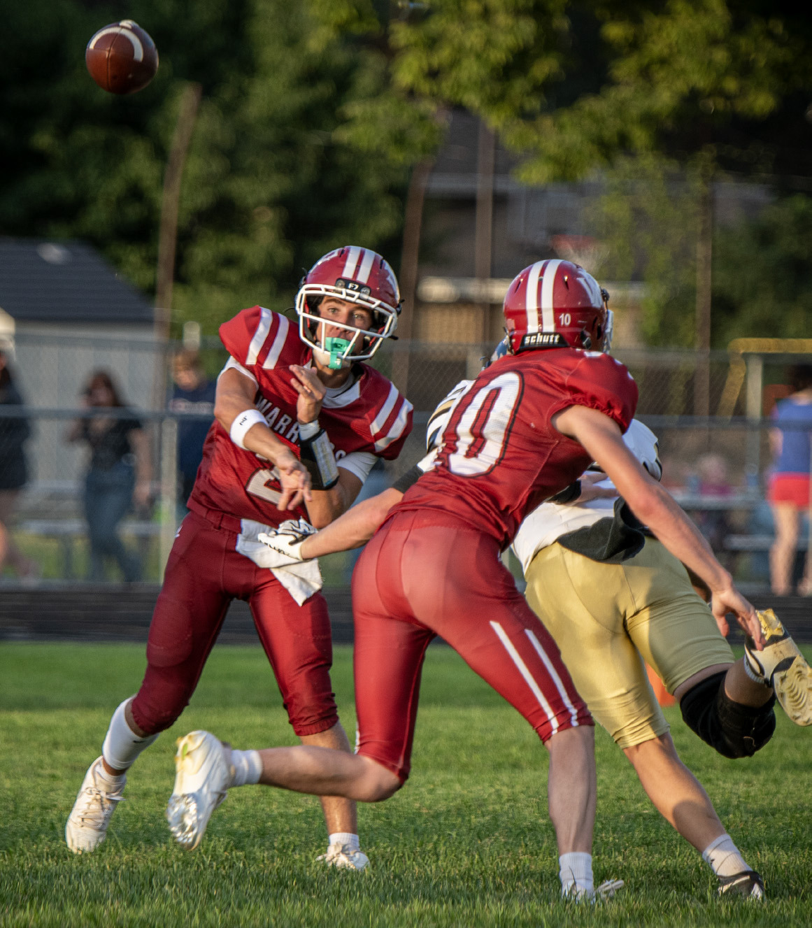 Isaac Supik completed 14-of-22 passes for 93 yards on Friday. NCJ photo by Rick Holtz