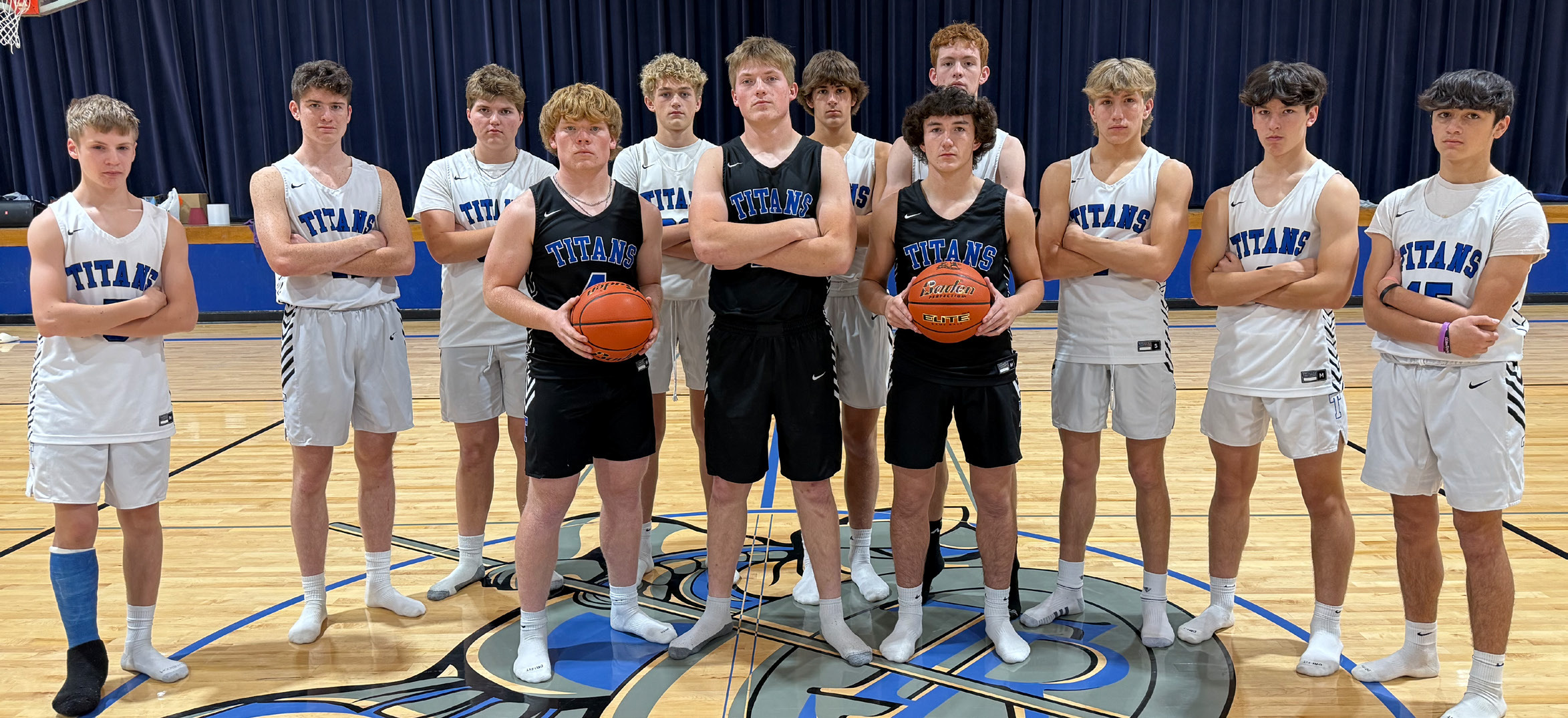 Twin River coach Gabe Stalder has two goals this year: Compete every possession and have his team reach their potential as a group. The Titans are up to the challenge. NCJ photo by Rick Holtz