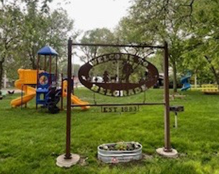 The community is invited to see the improvements made to the park in Belgrade on Monday after the Memorial Day service. Photo provided