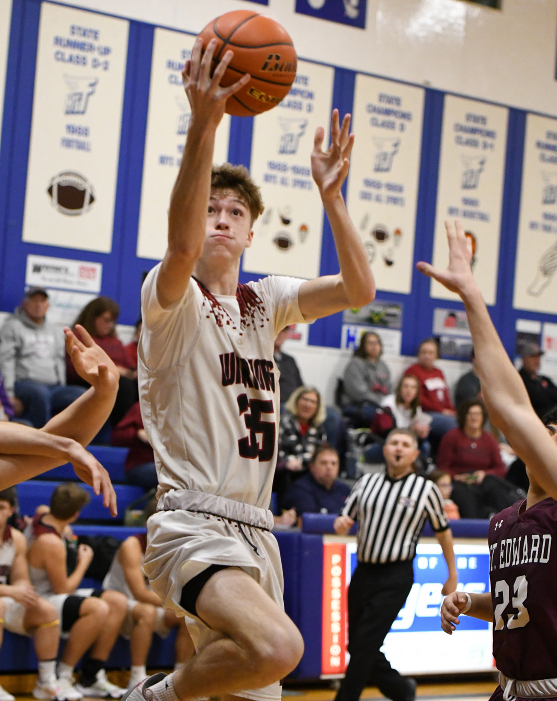 Kane Wetovick averaged more than 20 points per game for Fullerton during the Goldenrod Conference Tournament last week. NCJ photo by Rick Holtz