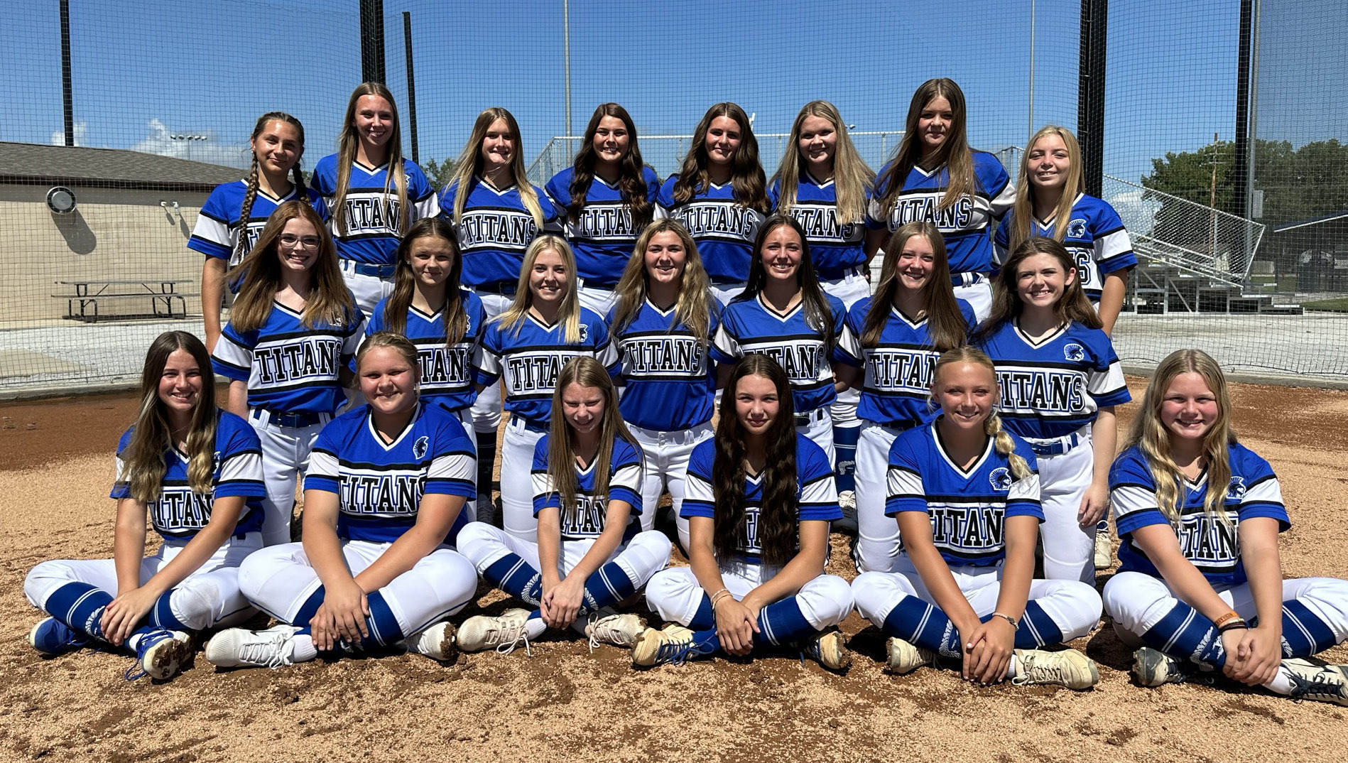 Twin River will rely on a lineup dominated by juniors and seniors this season. Front Row: Kaleigh Rickard, Kaylee Vering, Briley Dohmen, JLee Van Driel, Mya Raemaekers, Emma Preister. Middle Row: Laynie Allen, Kielyn Dohmen, Aubree Brandenburger, Delaney Reeg, Bella Gaspers, Lia Whited, Grace Weaver. Back Row: Sophia Gasper, Emily Dohmen, Marcie Spitz, Clara Preister, Lauryn Melcher, Karley Vering, Kylie Elm, Ivy Korus. NCJ photo by Rick Holtz