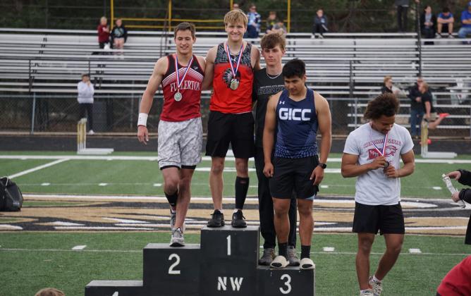 Roe Patton finished second in the pole vault. NCJ photo by Cathy Cook