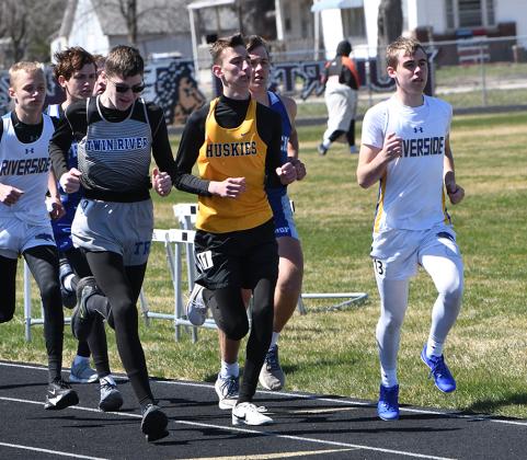 Ryker Stenzel finished 18th in the 1600-meter run with a time of 7:02.49. NCJ photo by Rick Holtz