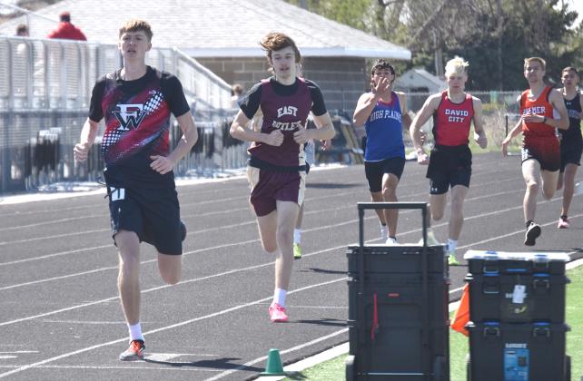 Kane Wetovick won the 800-meter run with a time of 2:12.98. NCJ photos by Cienna Friesen
