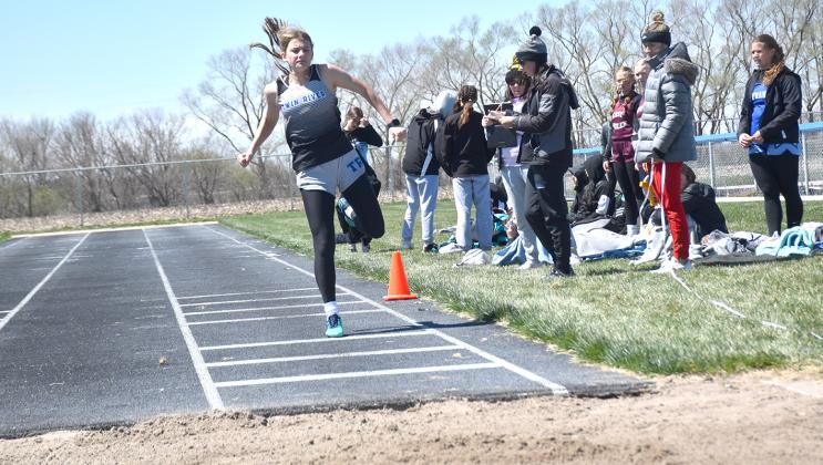 Callie Held finished fifth in the triple jump with a 33-05.50 leap. NCJ file photo by Beth Sparrow