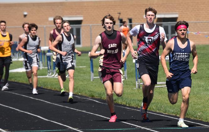 Kane Wetovick won the 800-meter run with a time of 2:08.39. NCJ photo by Cienna Friesen