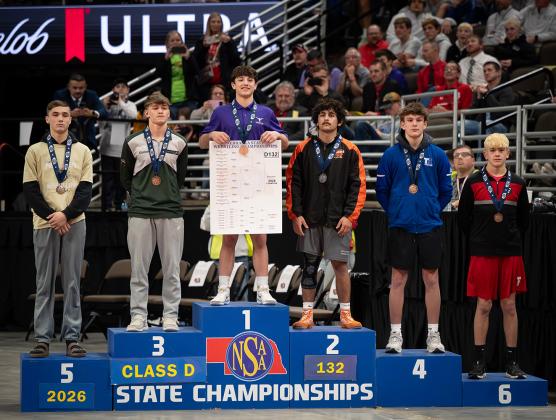 Twin River’s Braxtin Fowler finished fourth at State.