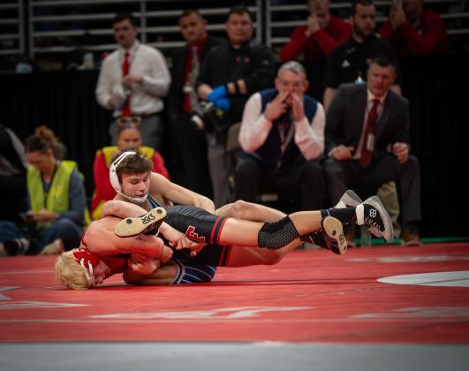 Braxtin Fowler finished fourth at State this year and now is a two-time medalist.