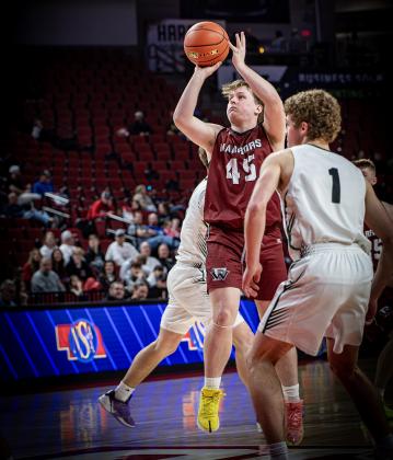 Jaxson Gustafson finished with 4 points and 2 rebounds. NCJ photos by Rick Holtz