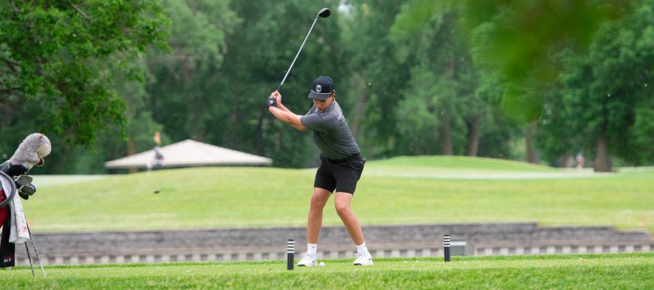 Kiptyn Hamik put in a strong performance over two days at the Class D State Golf Championships last week in Columbus. He did not return home empty-handed, earning a medal after finishing 10th. NCJ photos by Melissa Aaberg