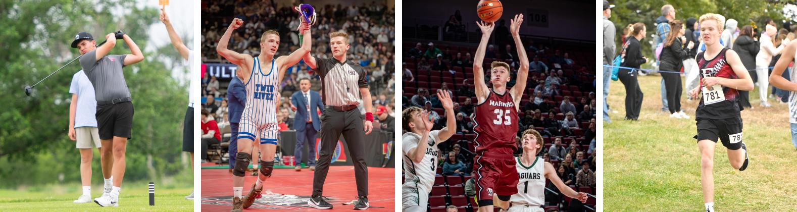 Kiptyn Hamik, Zach Held, Kane Wetovick and Tate Wood join Colsten Rodriguez to make up the NCJ All-Area First Team. NCJ file photos