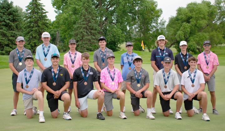 Kiptyn Hamik put in a strong performance over two days at the Class D State Golf Championships last week in Columbus. He did not return home empty-handed, earning a medal after finishing 10th. NCJ photos by Melissa Aaberg