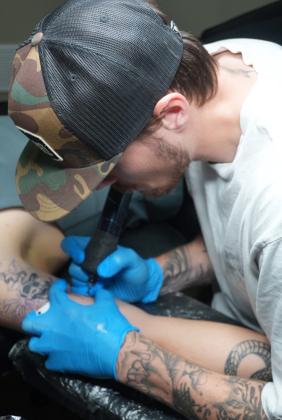 Dylan Anderson discovered tattooing when he was 18 and continues to refine his craft. Photo provided