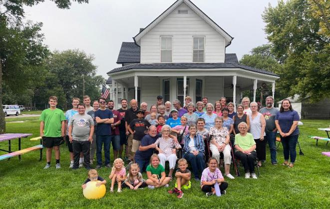 The “Neighborhood Watch” held their annual BBQ last week on the lawn on Liz Zarek. Photo provided