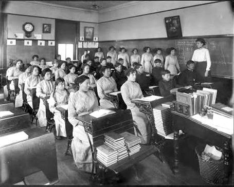 This is a fourth grade class that attended the school. Photo provided