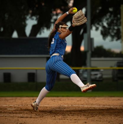 Caylyn Zoucha gave up 2 hits in 3 innings of relief work on Monday. She struck out 2 batters. NCJ photo by Jen Johnson