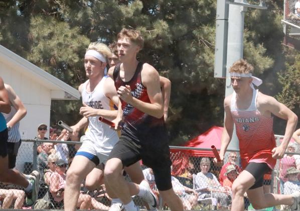 Kane Wetovick qualified for State in four events — two as an individual and two as a member of a relay.  NCJ photos by Ken Kush