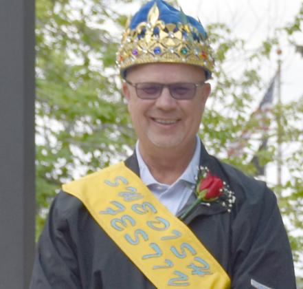 Fullerton grad Steve Dubas was crowned king at the Swedish Festival on Friday. NCJ photo by Beth Sparrow