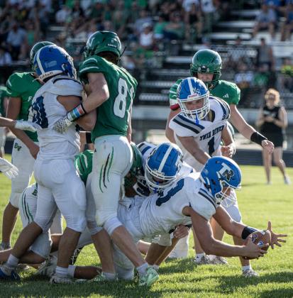 Braedyn Ramaekers found the end zone on a 3-yard run late in the game. NCJ photos by Rick Holtz
