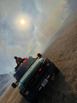 Firefighters from Belgrade have been battling the fires in western Nebraska. Photo provided