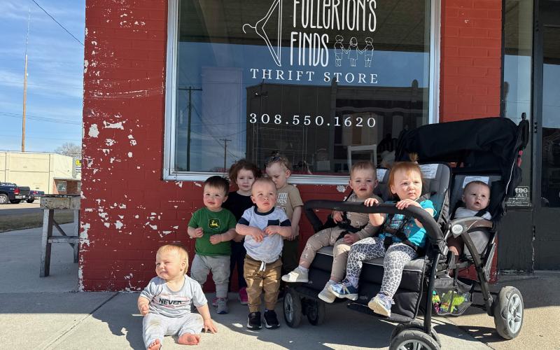 The children at Fullerton’s Future made a trip downtown on Monday to visit the future location of Fullerton’s Finds, the thrift store that will help support the day care. NCJ photo by Rick Holtz