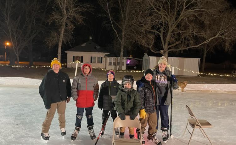 Pictured above: (from left to right) Wyatt Beed, Easten Newquist, Austen Newquist, Hooper Newquist, Sam &amp; Emily Beed.