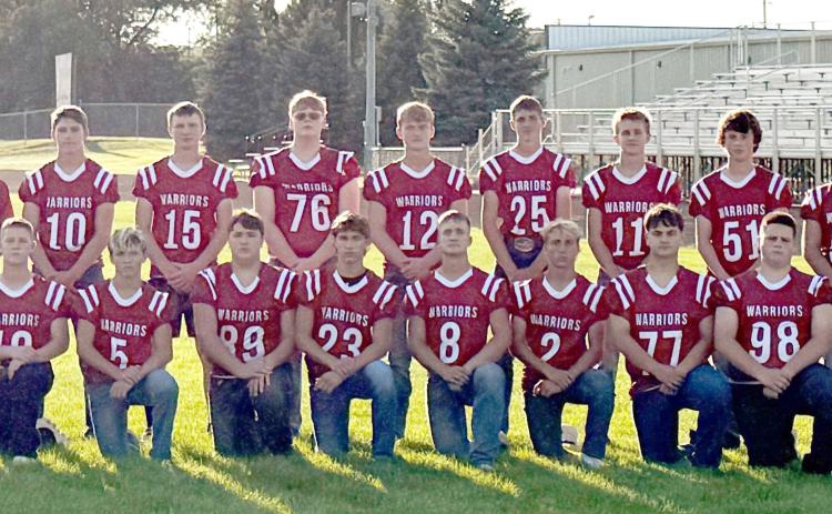 Kneeling: Brock Dubas, Kolt Francis, Mason Hemmingsen, Evan Gleason, Jakob Supik, Cale Dubas, Issac Supik, Riley Williams, Issac Carey, Jack Malander Standing Coach Eric Frenzen, Coach Jeremy Wetovick, Tucker Smith, Landen Glup, Leighton Baker, Maxton Meysenburg, Landon Bittner, Kyle Horn, Wyatt Reilly, Parker Aaberg, Head Coach Brandon Siegel. Photo provided