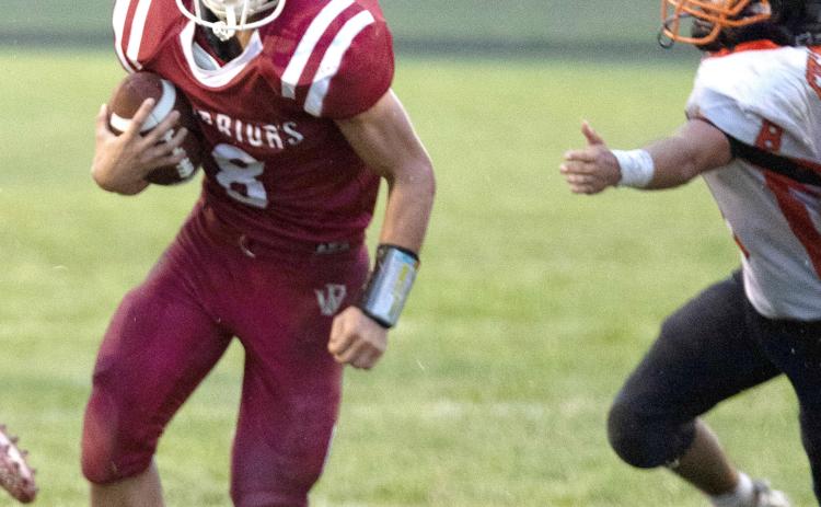 Fullerton sophomore Cael Dubas found massive holes to run through on Friday on his way to 224 yards on 22 carries. He also found the end zone four times. NCJ photo by Sami Sullivan