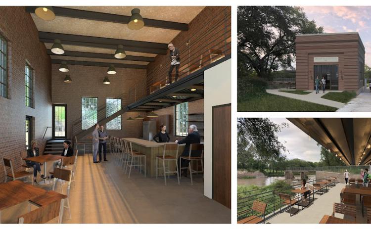 Digital rendering of what the powerhouse may look like after renovation. Photos provided by the City of Fullerton