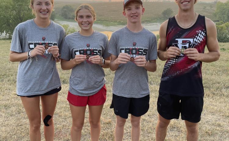 Fullerton had four runners earn medals at the Rebel Invite. Medalists include Makayla Robinson (5th), Morgan Supik (4th), Tate Wood (9th) and Justin Horn (1st). Photos provided