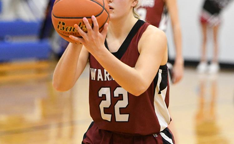 Isabel Norman scored a team-high 10 points on Wednesday. She knocked down 6-of-8 shots at the free throw line. NCJ photo by Rick Holtz