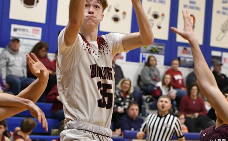 Kane Wetovick scored a game-high 25 points for the Warriors. NCJ photos by Rick Holtz