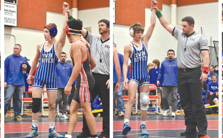 Nance County is sending four wrestlers to state. Brett Bridger, Zach Held, Braxtin Fowler and Jerrod Land will compete in Omaha starting Thursday. NCJ photos by Melissa Aaberg