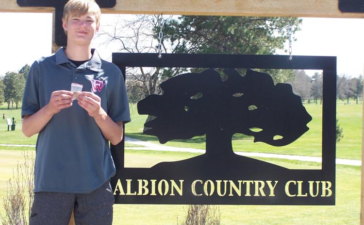 Cayden Scheffler finished 9th overall, finishing with an 83 on the day. Photo provided
