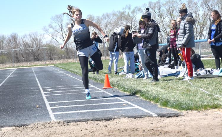 Callie Held finished fifth in the triple jump with a 33-05.50 leap. NCJ file photo by Beth Sparrow