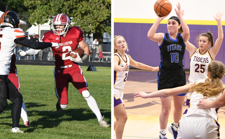 Aiden Norman (left) and Delaney Reeg have been named 2024 NCJ Players of the Year. NCJ file photos