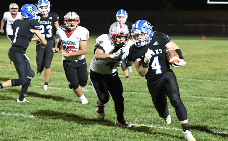 Paydon Rinkol broke the Twin River single game rushing record on Friday. The senior finished with 289 yards on 16 carries. NCJ photo by Rick Holtz