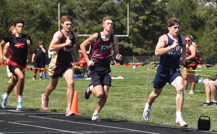 Kane Wetovick finished second in the 800-meter run with a time of 2:05.10. NCJ photo by Ken Kush