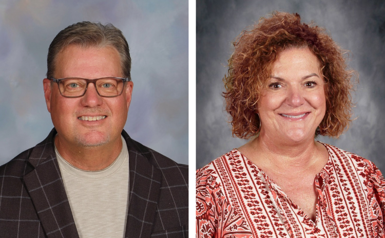 LEFT: Jeff Anderson is retiring at the end of June. RIGHT: Lynn Johnson will serve as interim superintendent of Fullerton Schools.