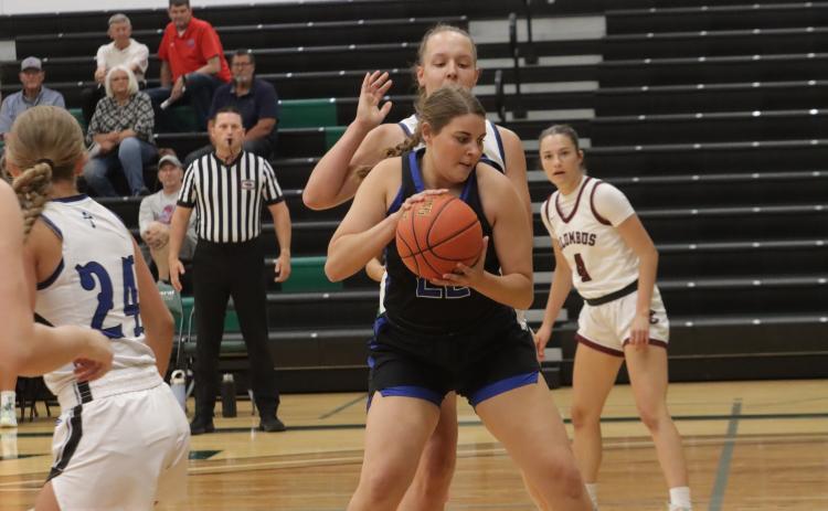 Twin River's Clara Preister scored 6 points on Thursday in the Central Community College All-Star Basketball game. NCJ photo by Ken Kush